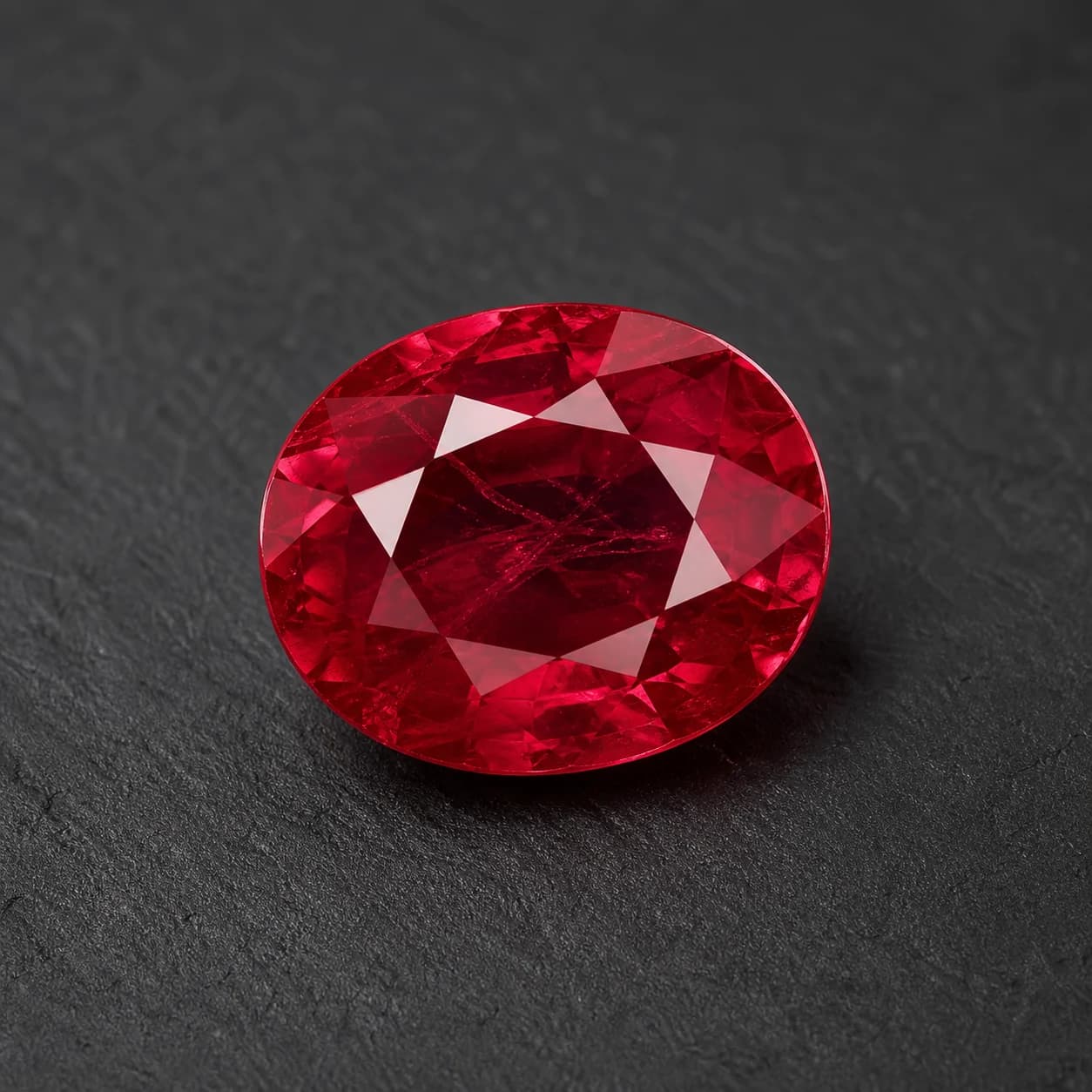 Ruby gemstone specimen